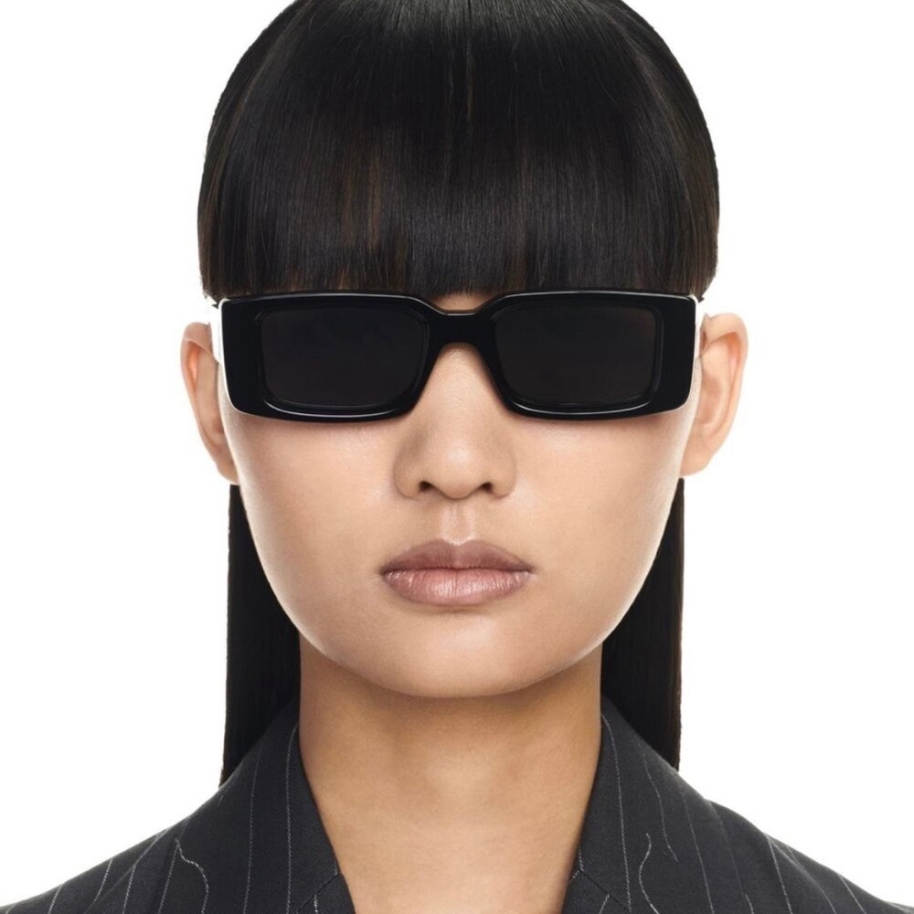 Off-White Arthur Sunglasses OERI016C99PLA0011007 Black Frame Dark Grey Lens - Picture 3 of 9